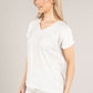 Shimmer V Neck Top