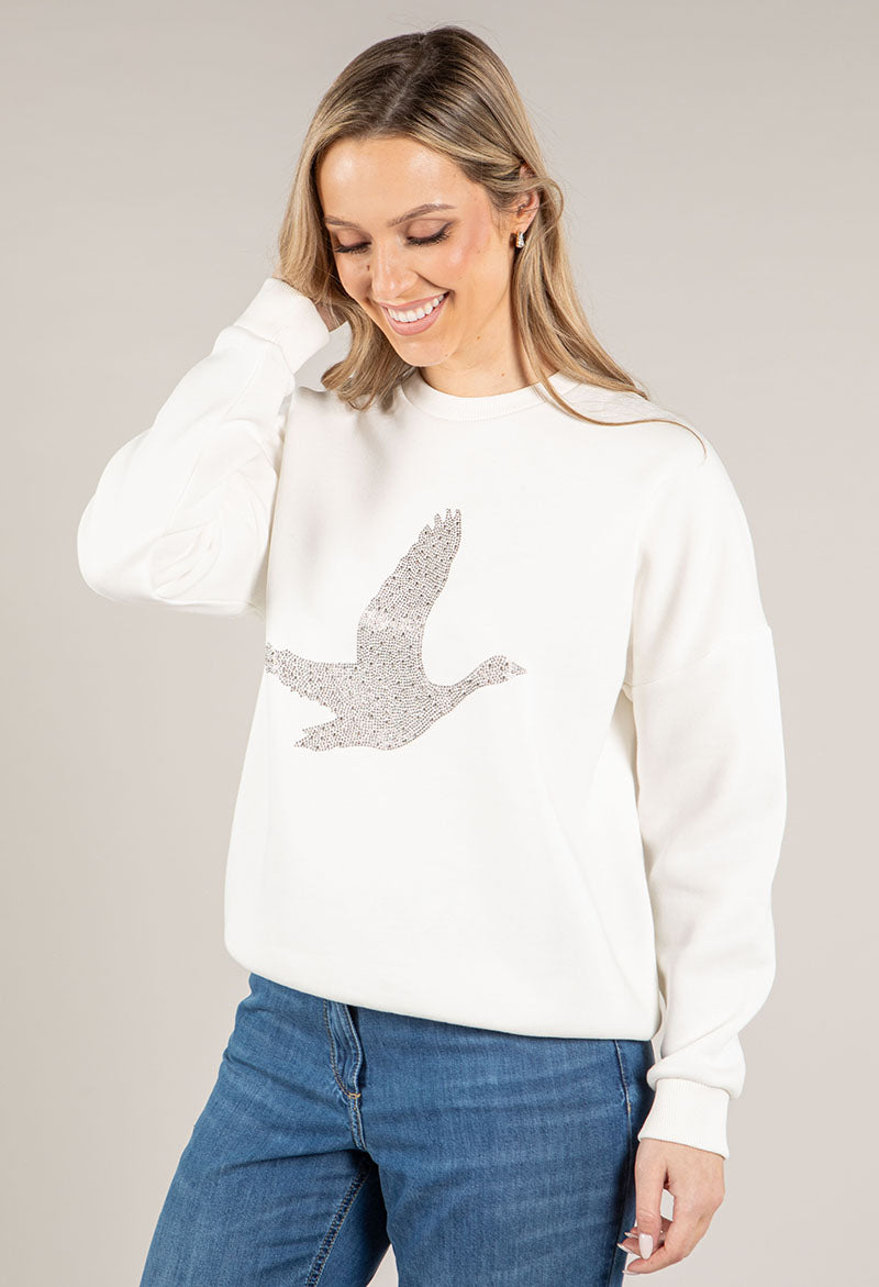 Bird Diamante Pullover