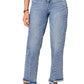 "Ab"solution High Rise Ankle Length Straight Leg Jeans with Fray Hem