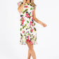 Frill Sleeve Floral Dress