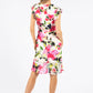 Frill Sleeve Floral Dress