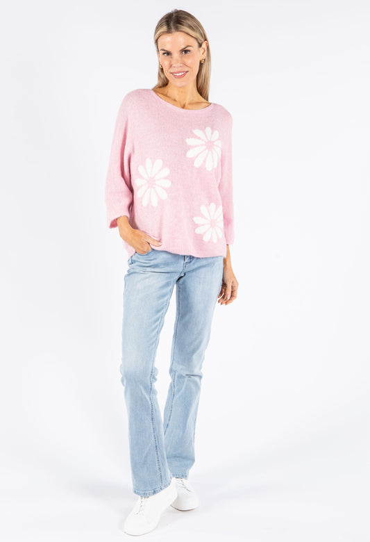 Relaxed Floral Fit Knit