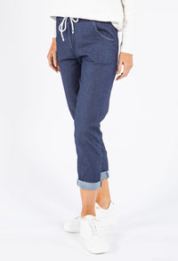 Drawstring Paper Bag Waist Jean