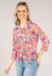 Floral Mesh Shirt