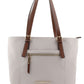 Contrast Strap Shopper Bag