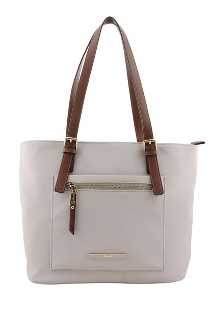 Contrast Strap Shopper Bag