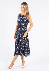 Sleeveless Polka Dot Dress