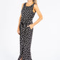 Polka Dot Belted Jumpsuit