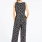 Polka Dot Belted Jumpsuit