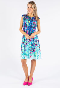 Two Tone Floral Dress