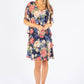 Faded Floral Tiered Dress