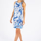 Scenic Print Sleeveless Dress