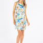 Scenic Print Sleeveless Dress