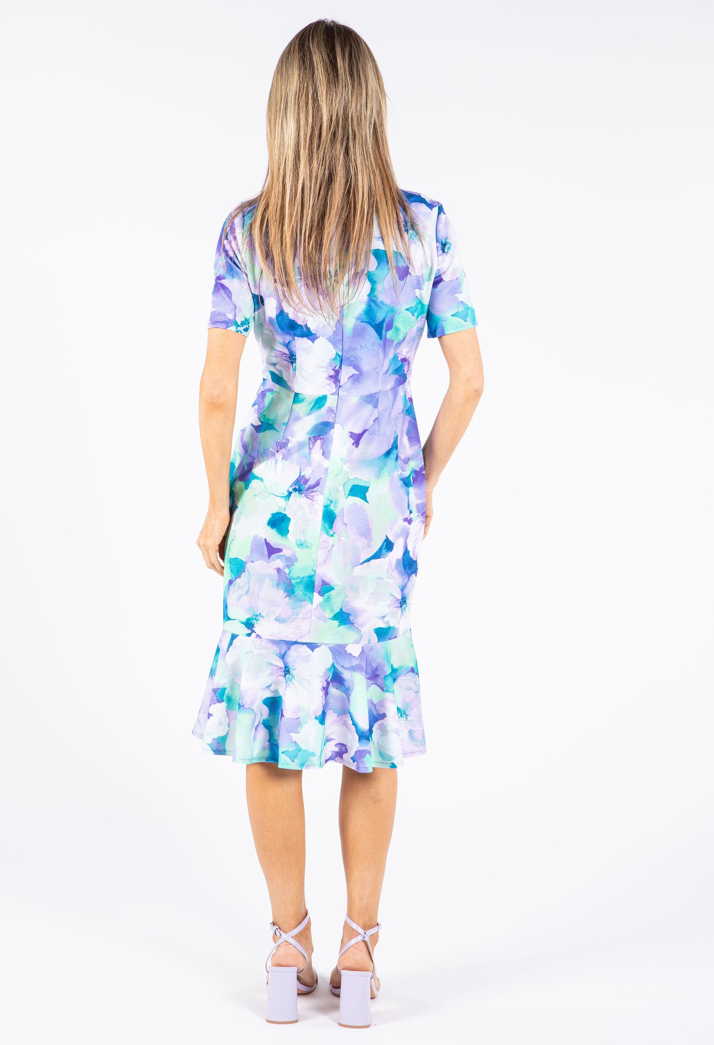 Water Lily Ruffle Hem Dress