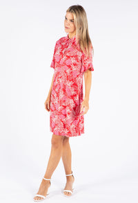 Tropical Print Shift Dress