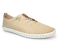 St Ives Leather Plimsoll