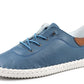 St Ives Leather Plimsoll