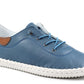 St Ives Leather Plimsoll