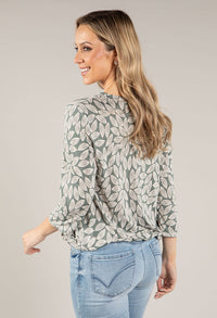 Textured Leaf Design Top