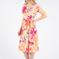 Faux Wrap Floral Dress