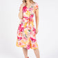 Faux Wrap Floral Dress