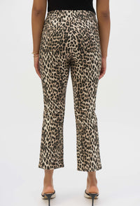 Leopard Print Flare Trousers