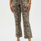 Leopard Print Flare Trousers