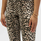 Leopard Print Flare Trousers