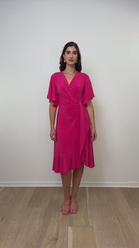 Knee-length Wrap Dress Style